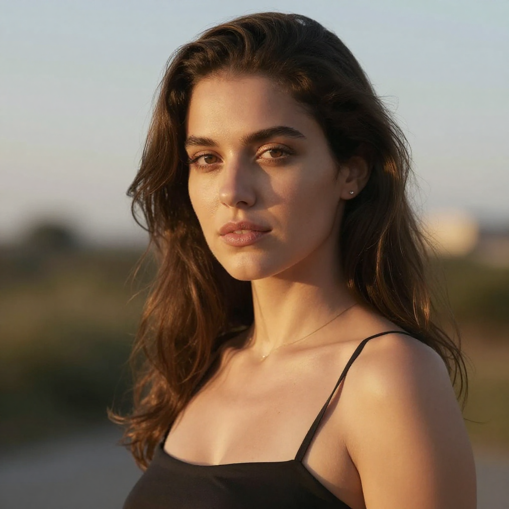 First test — a portrait at golden hour